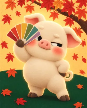 흰 돼지 한끗돼지